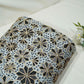 White Black Gota Embroidery Organza KF-15758