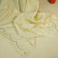 Light Gold Thread Sequins Border Embroidery Viscose Tissue DF-15890