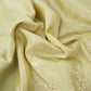 Light Gold Thread Sequins Border Embroidery Viscose Tissue DF-15890