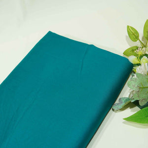 Peacock Green Solid Cotton Satin MSMR-15992