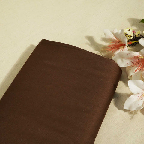 Brown Solid Bemberg Silk Fabric KC-16028