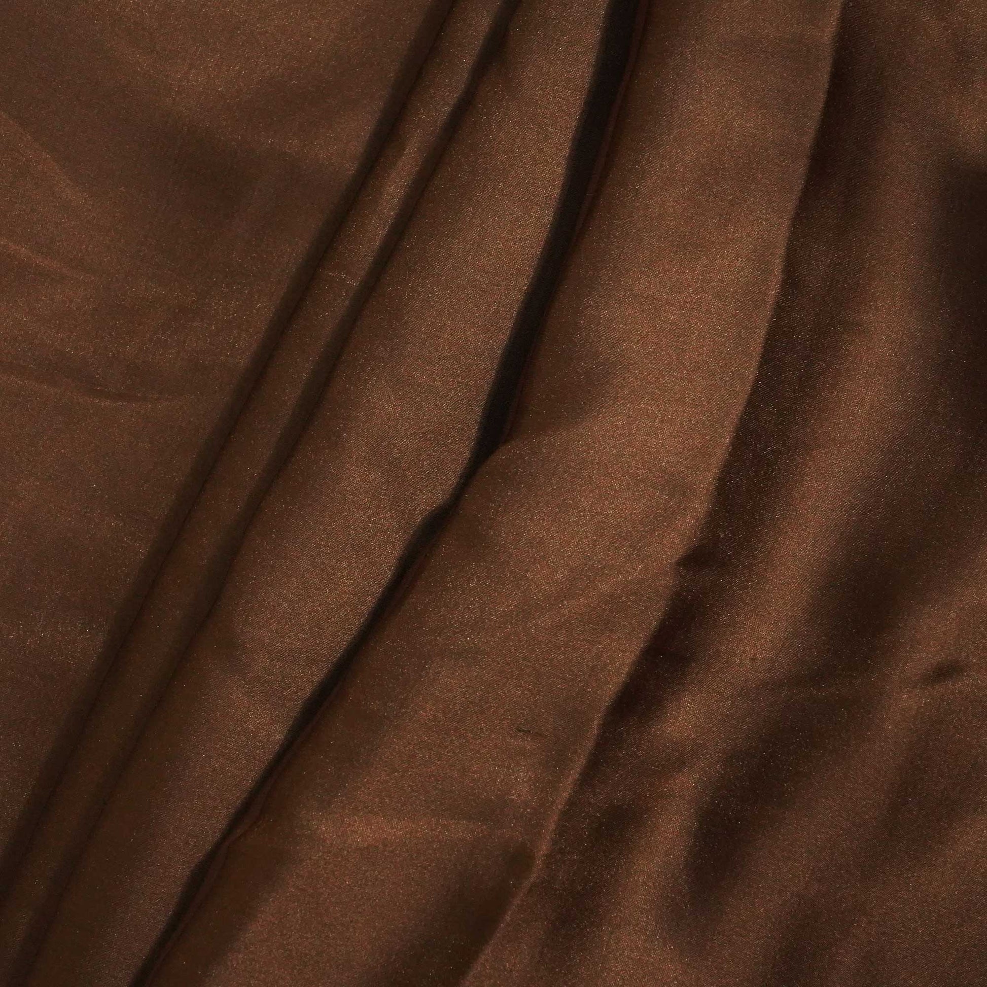 Brown Solid Bemberg Silk Fabric KC-16028