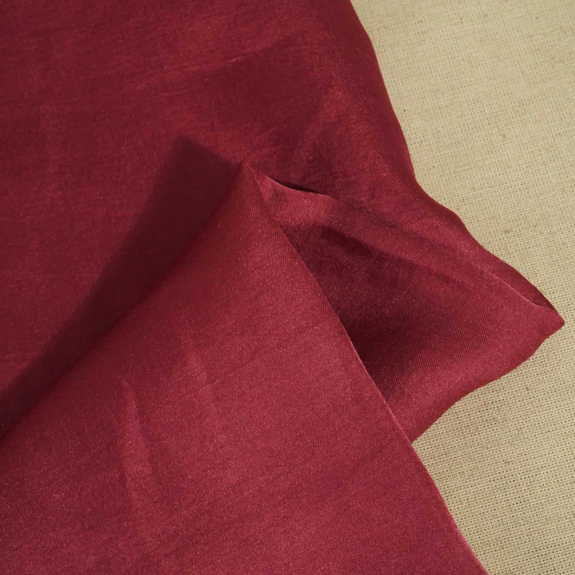 Dusky Magenta Pink Solid Bemberg Silk Fabric KC-16030