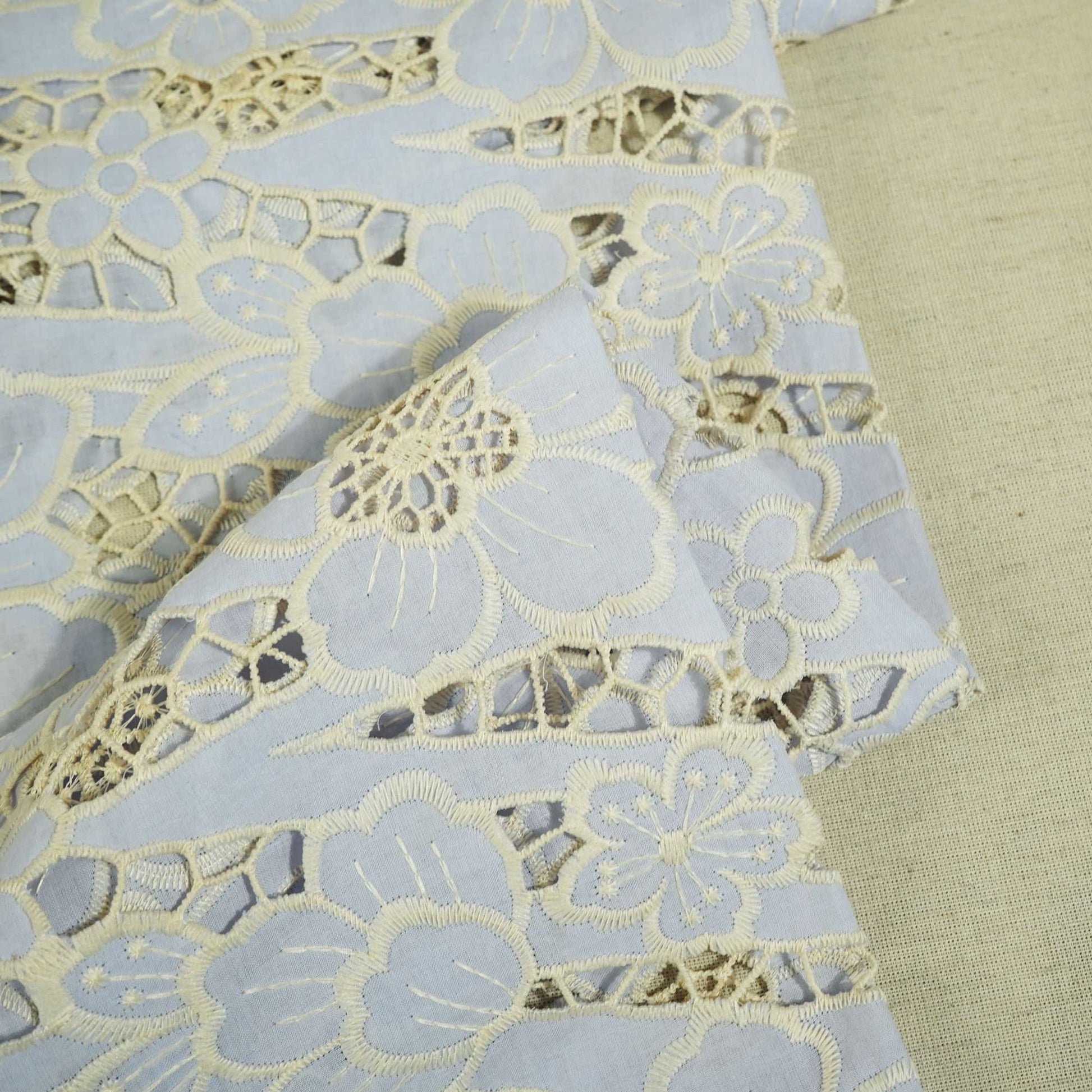 Lavender Floral Crepe Crochet AF-16143