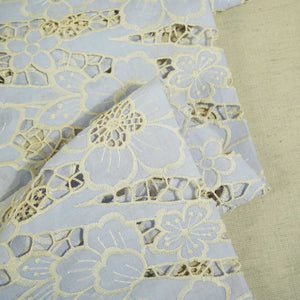 Lavender Floral Crepe Crochet AF-16143