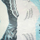 Blue Abstract Print Muslin SSF-16180