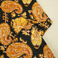 Black Paisley Print Cotton SGF-16233