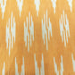 Orange Light Cream Ikkat Print Cotton SS-16292