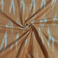 Orange Light Cream Ikkat Print Cotton Fabric 16292