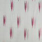 White Pink Ikkat Print Cotton Fabric