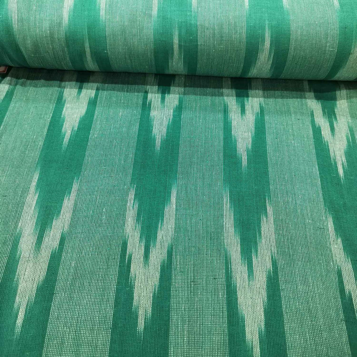 Green Light Green Ikkat Print Cotton SS-16335