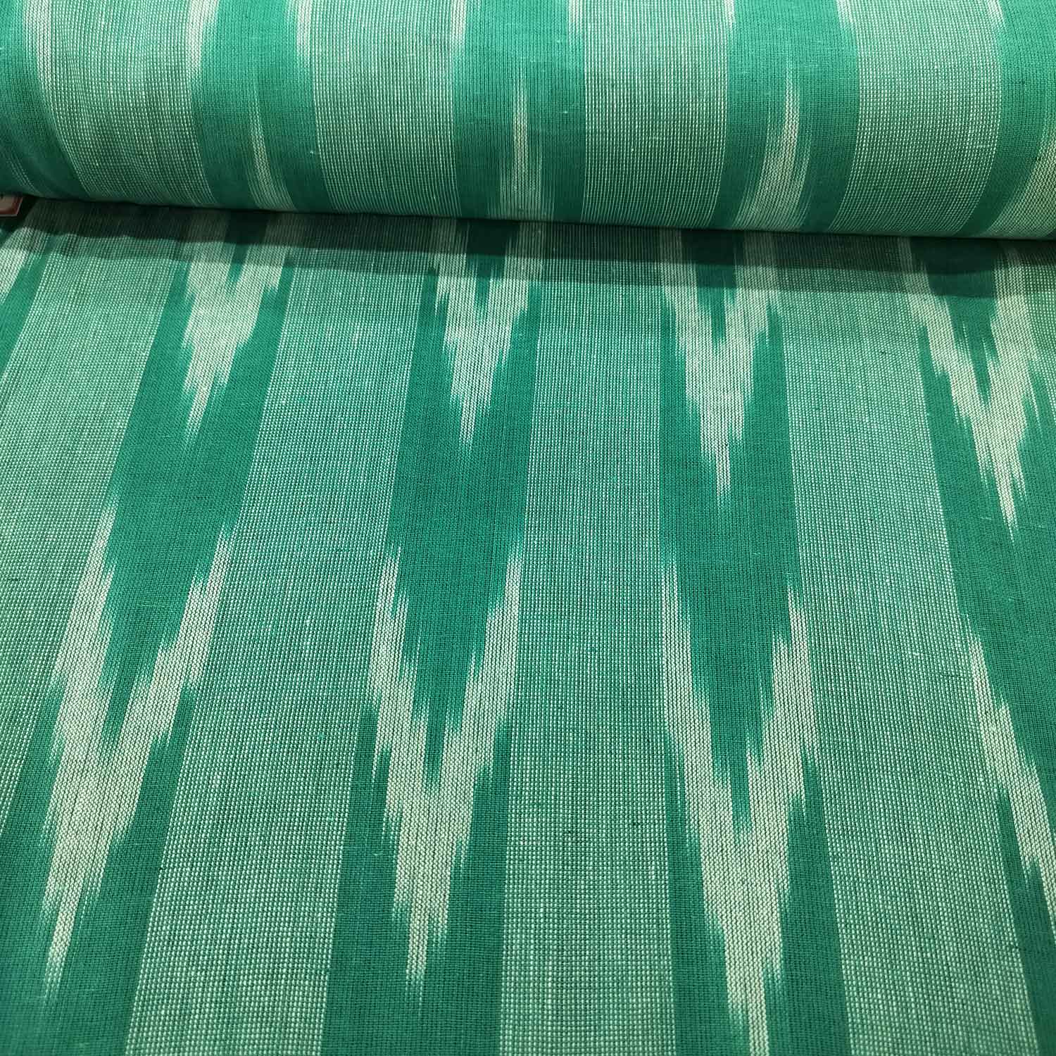 Green Light Green Ikkat Print Cotton SS-16335