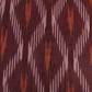 Maroon Orange Ikkat Print Cotton Fabric