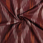 Maroon Orange Ikkat Print Cotton Fabric