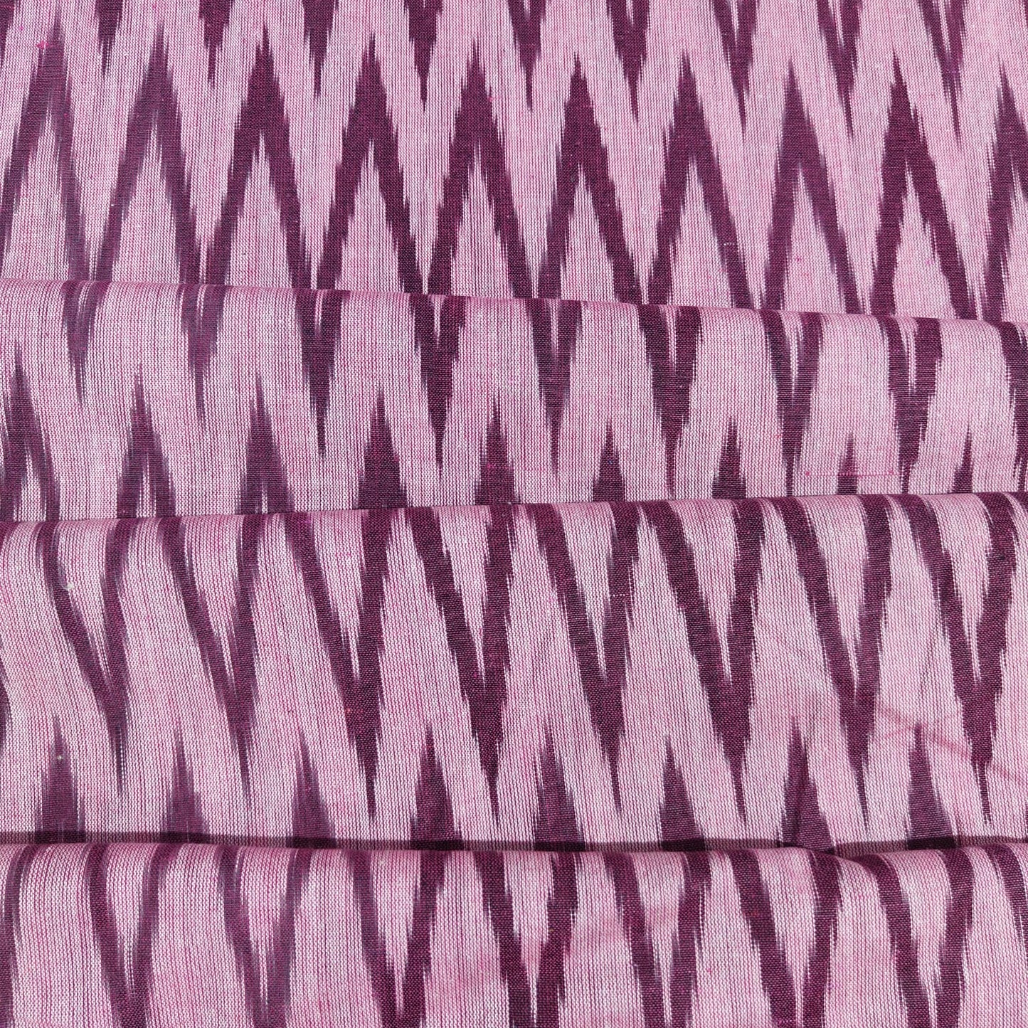 Pink Maroon Ikkat Print Cotton Fabric 16339
