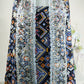 Black Multicolor Geometrical Print Georgette Top Dupatta