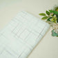 OffWhite Brown Check Dobby Embroidery Dyeable Cotton DE-16404