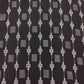 Black Floral Geometrical Silver Dobby Embroidery Cotton DE-16435