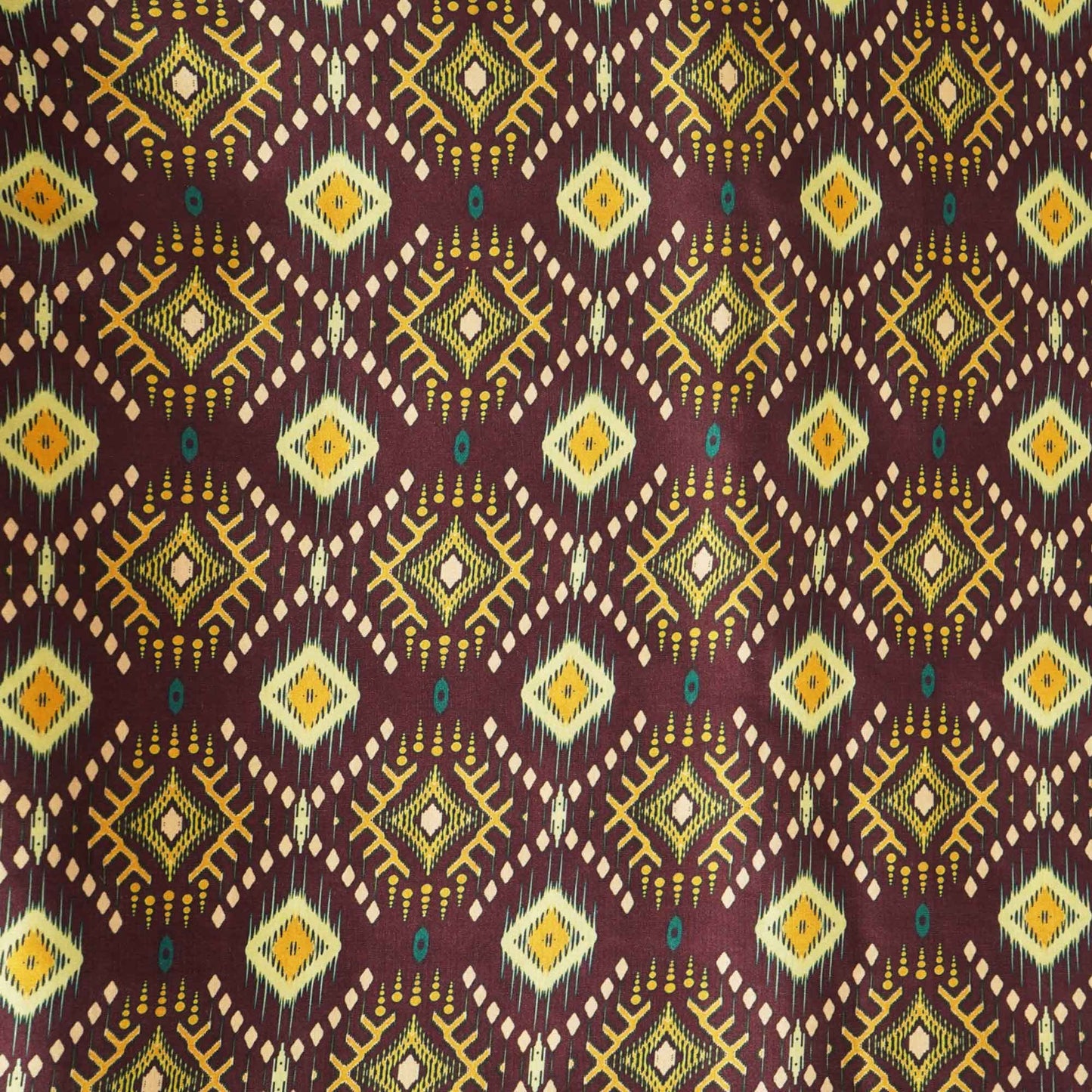 Wine Handblock Print Modal Satin VC-16460