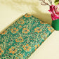 Turtle Green Floral Print Modal Satin VC-16462