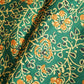 Turtle Green Floral Print Modal Satin VC-16462