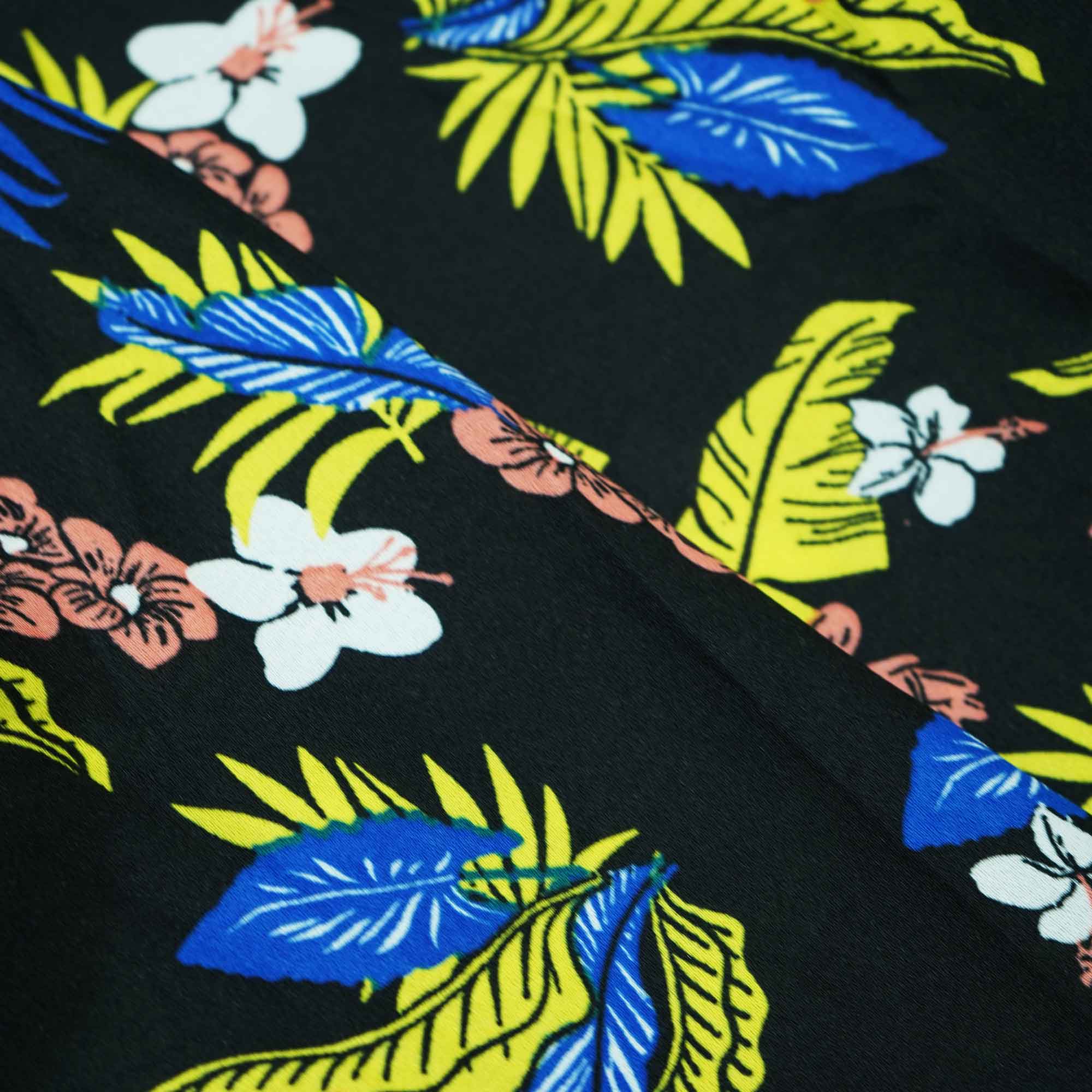 Hunter Green Handblock Print Modal Satin VC-16470