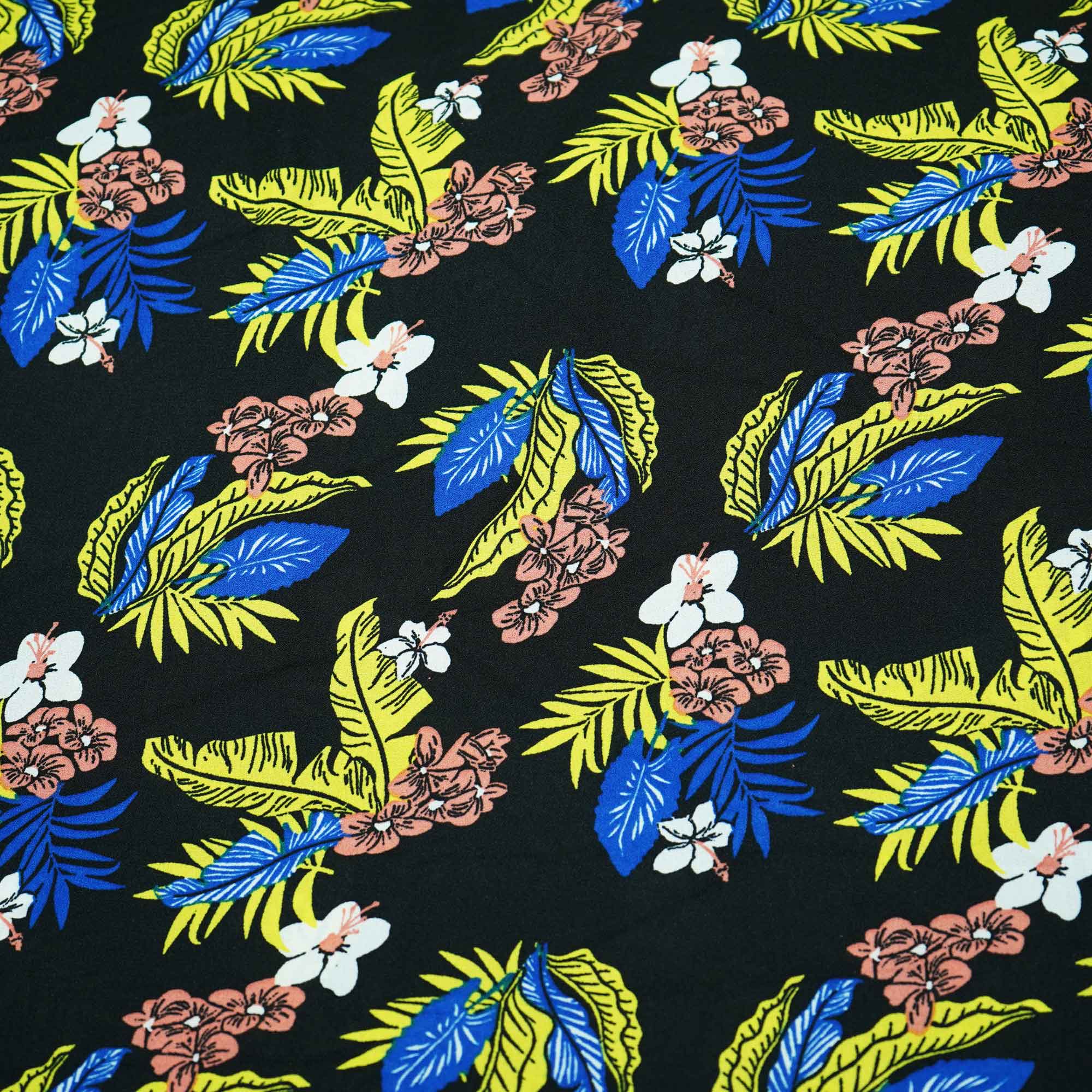 Hunter Green Handblock Print Modal Satin VC-16470