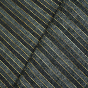 Black & Grey Stripes Print Linen RS-16501
