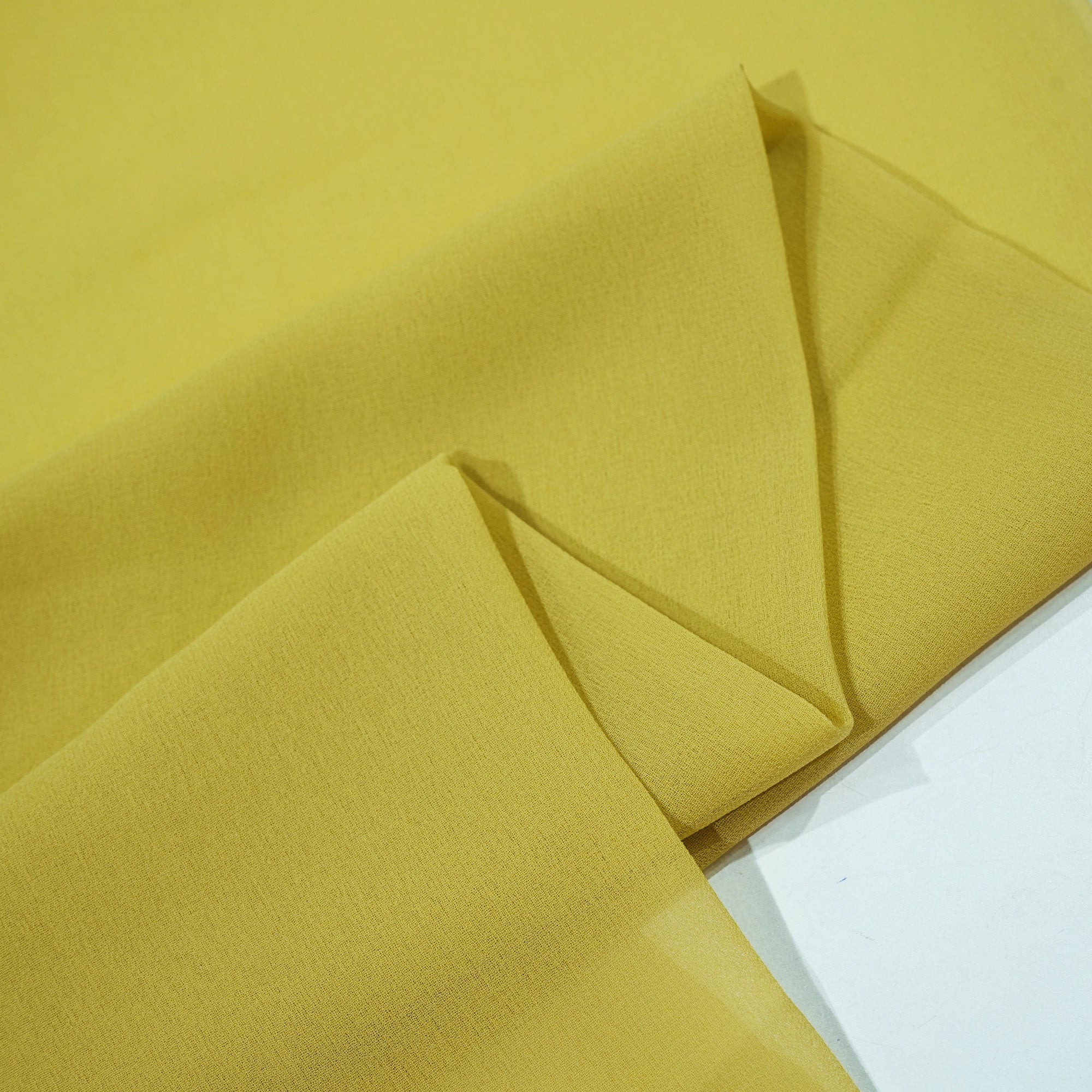 Sand Yellow Solid Georgette VF-16545