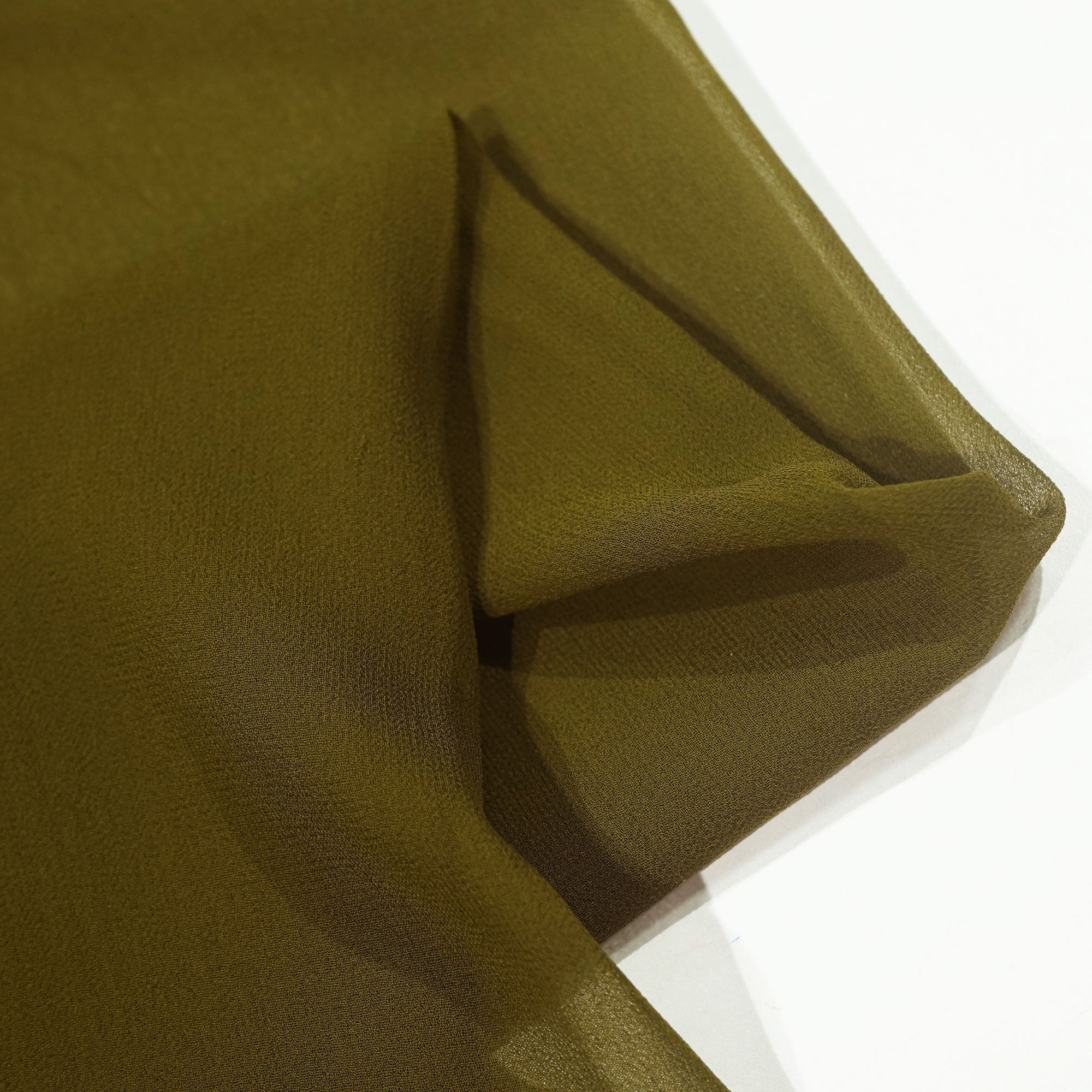 Pine Green Solid Georgette VF-16546