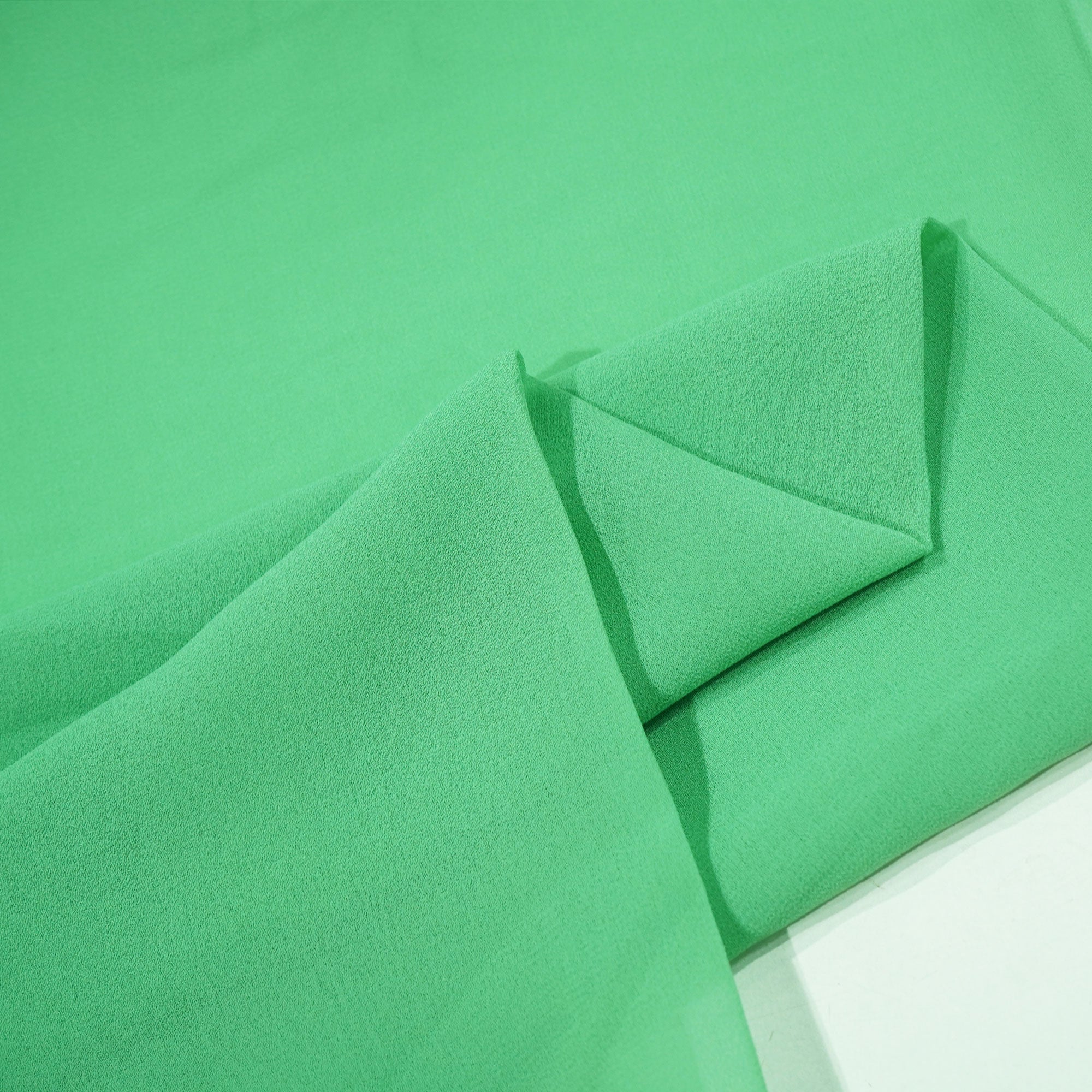 Emerald Green Solid Georgette VF-16547