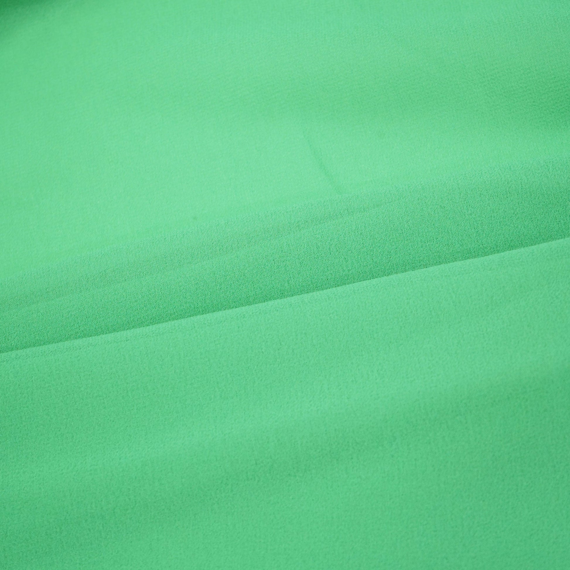 Emerald Green Solid Georgette VF-16547