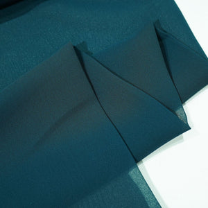 Dark Cyan Green Solid Georgette VF-16548