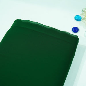 Forest Green Solid Georgette VF-16550