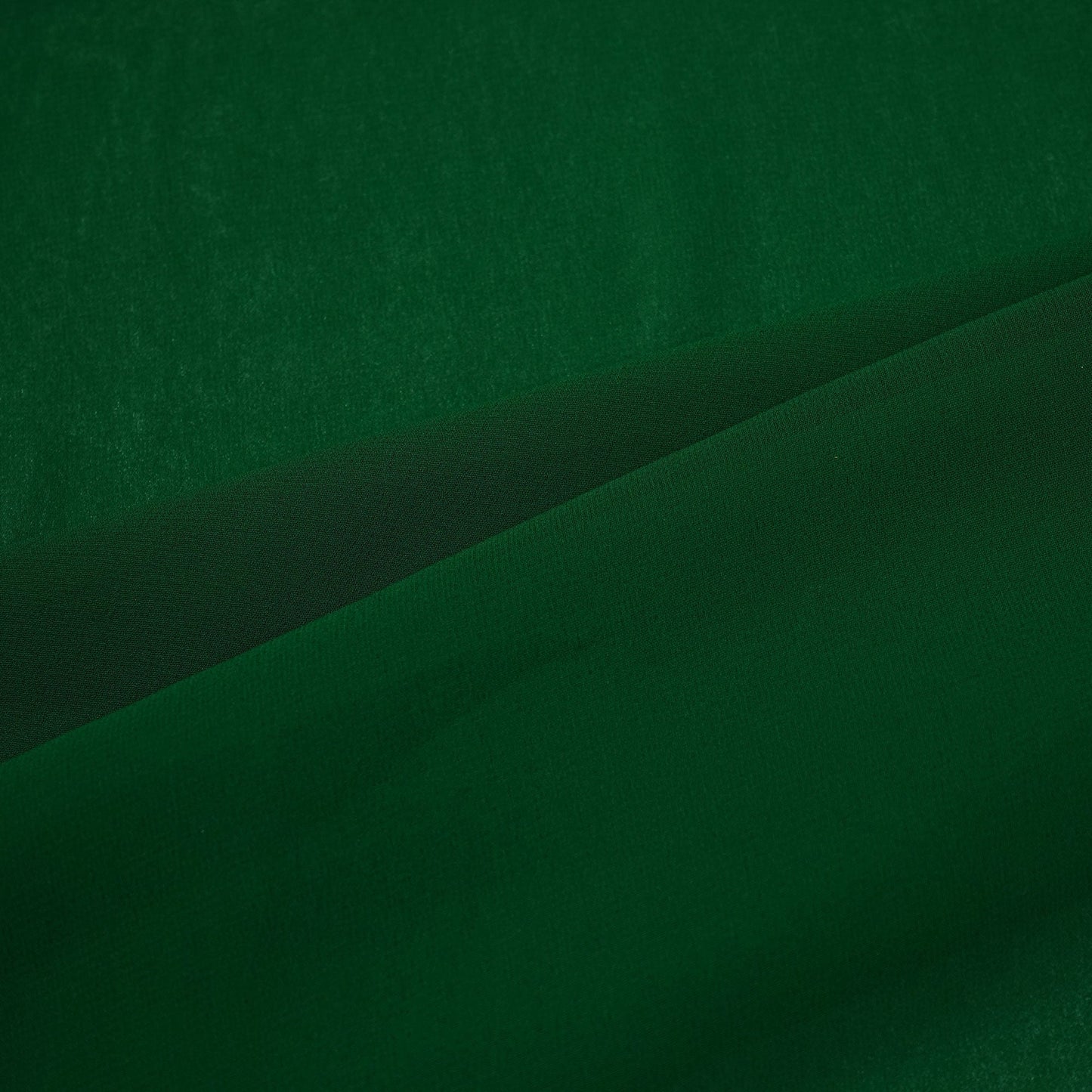 Forest Green Solid Georgette VF-16550