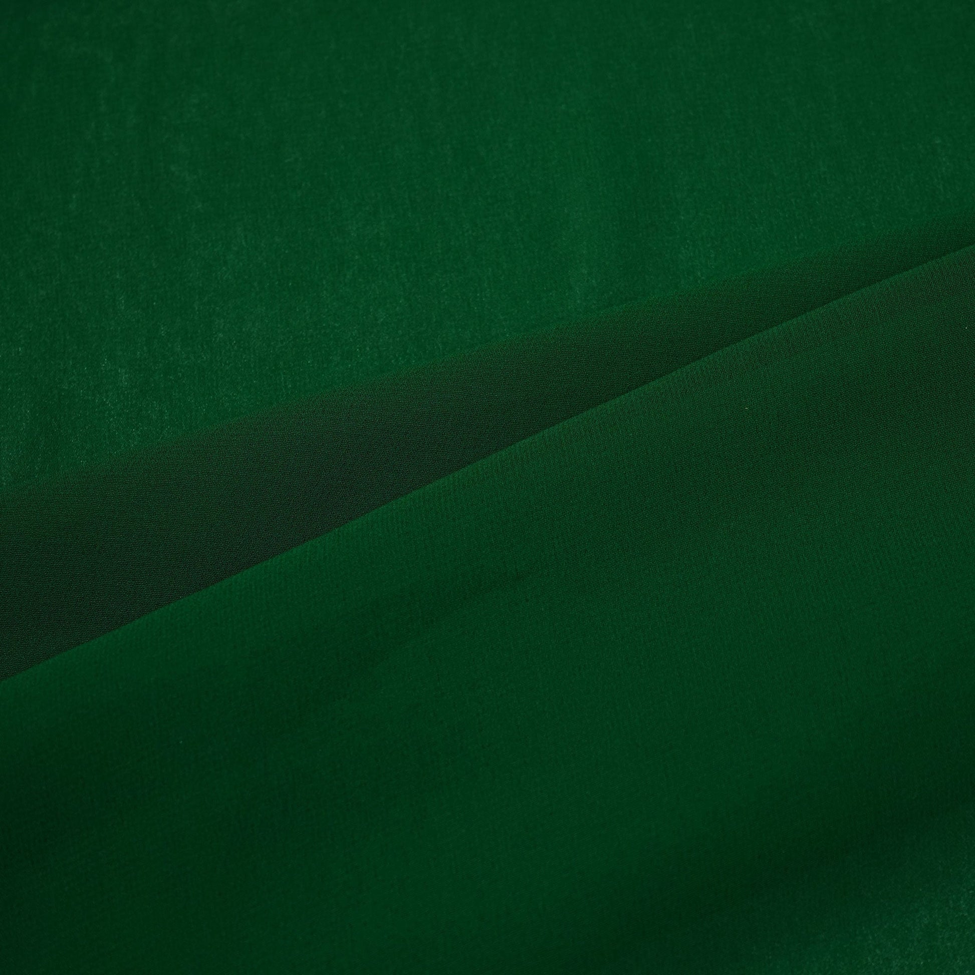 Forest Green Solid Georgette VF-16550