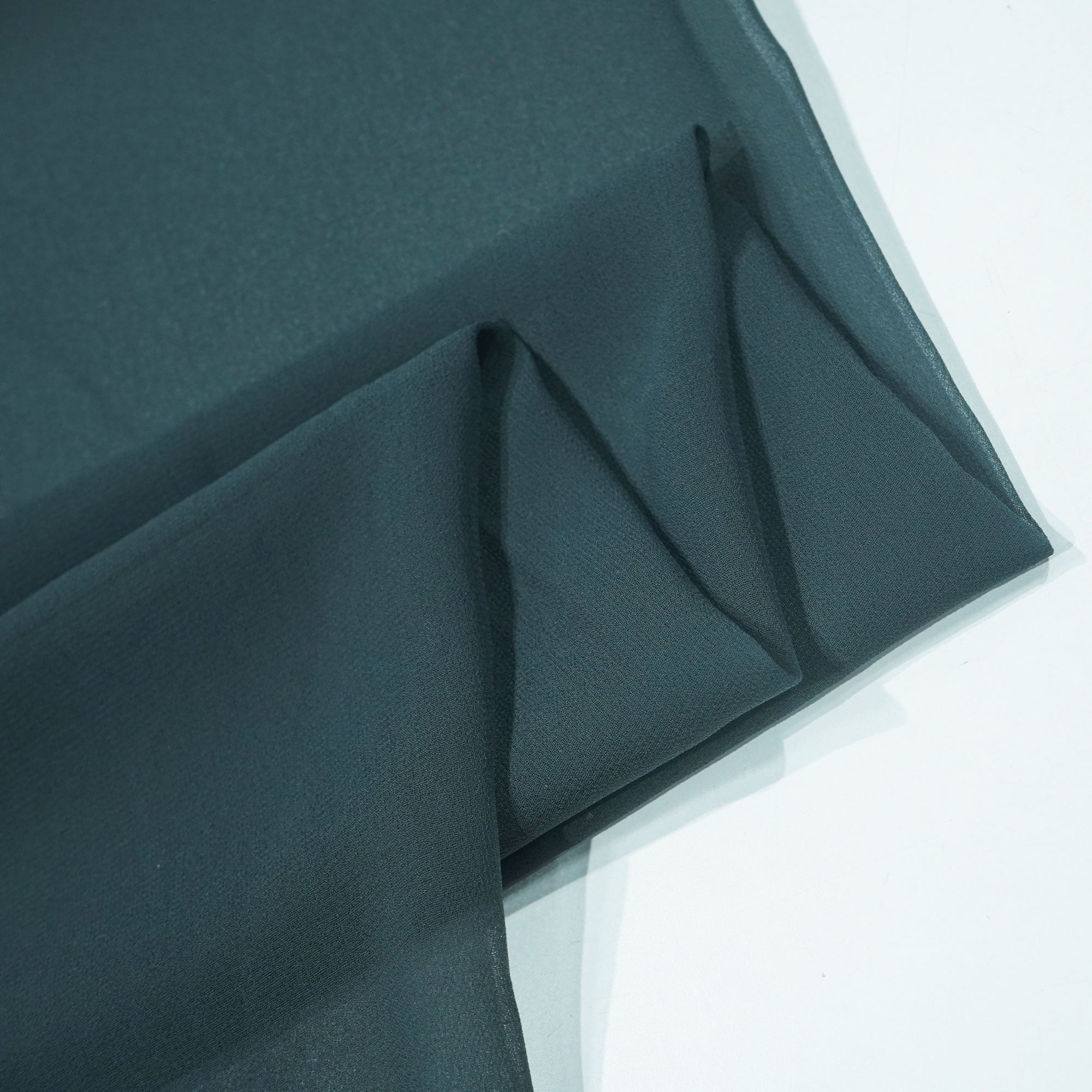 Dark Grey Solid Georgette VF-16551