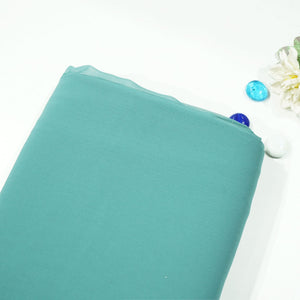 Sea Green Solid Georgette VF-16559