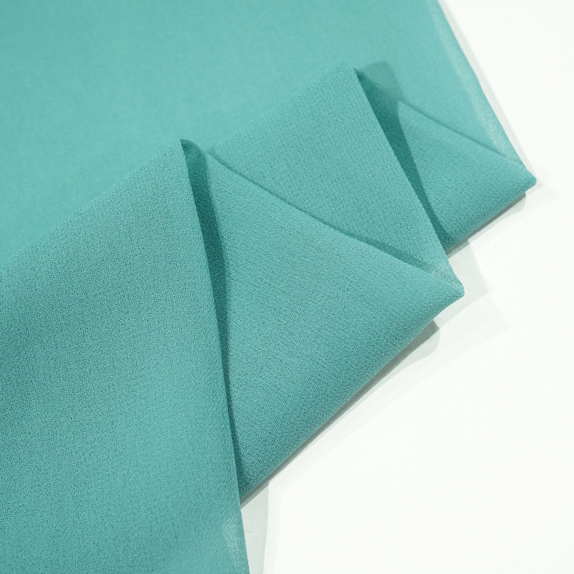 Sea Green Solid Georgette VF-16559