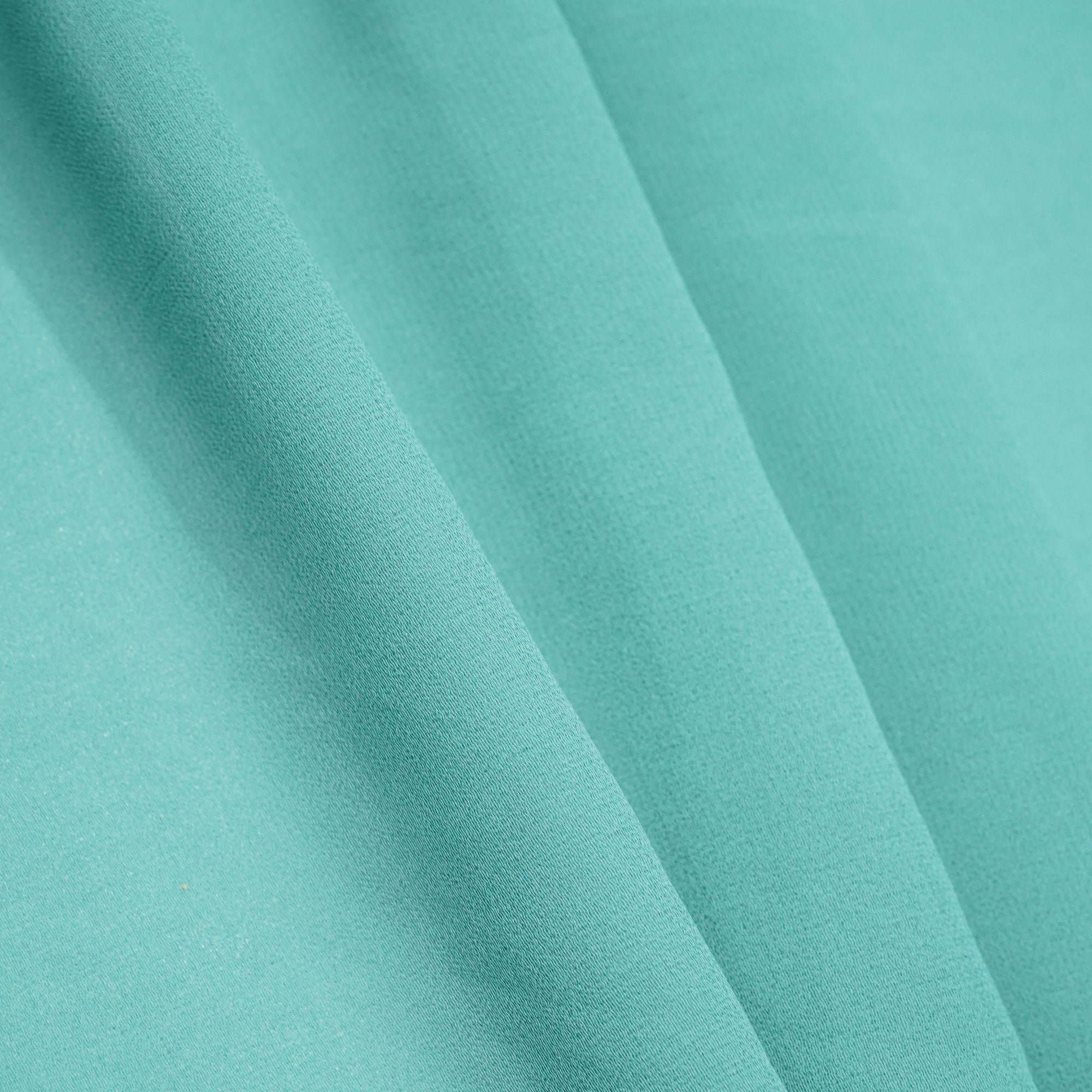 Sea Green Solid Georgette VF-16559