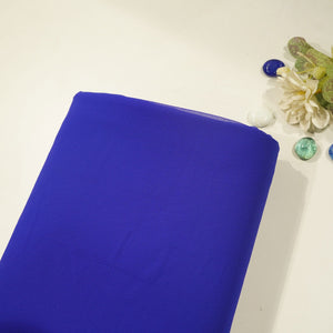 Cobalt Blue Solid Georgette VF-16564