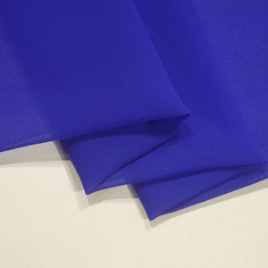 Cobalt Blue Solid Georgette VF-16564