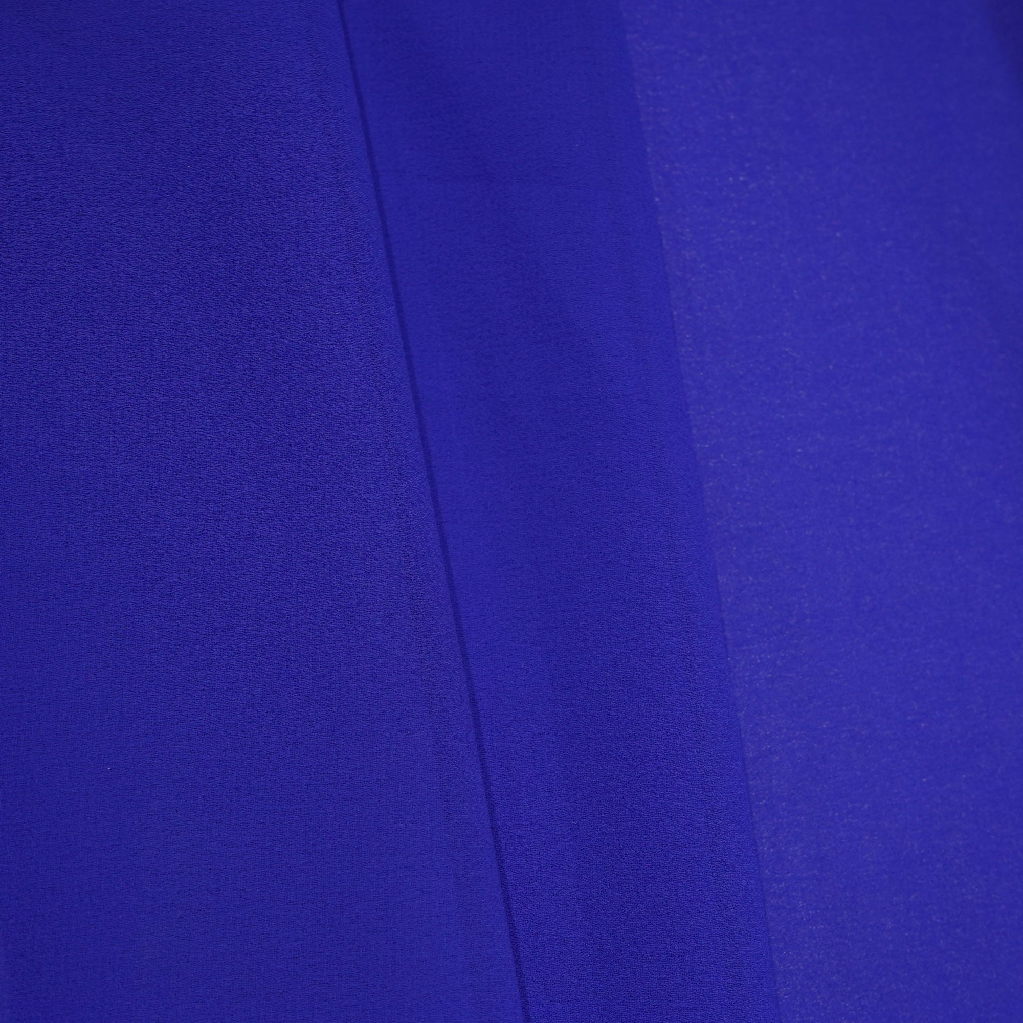 Cobalt Blue Solid Georgette VF-16564