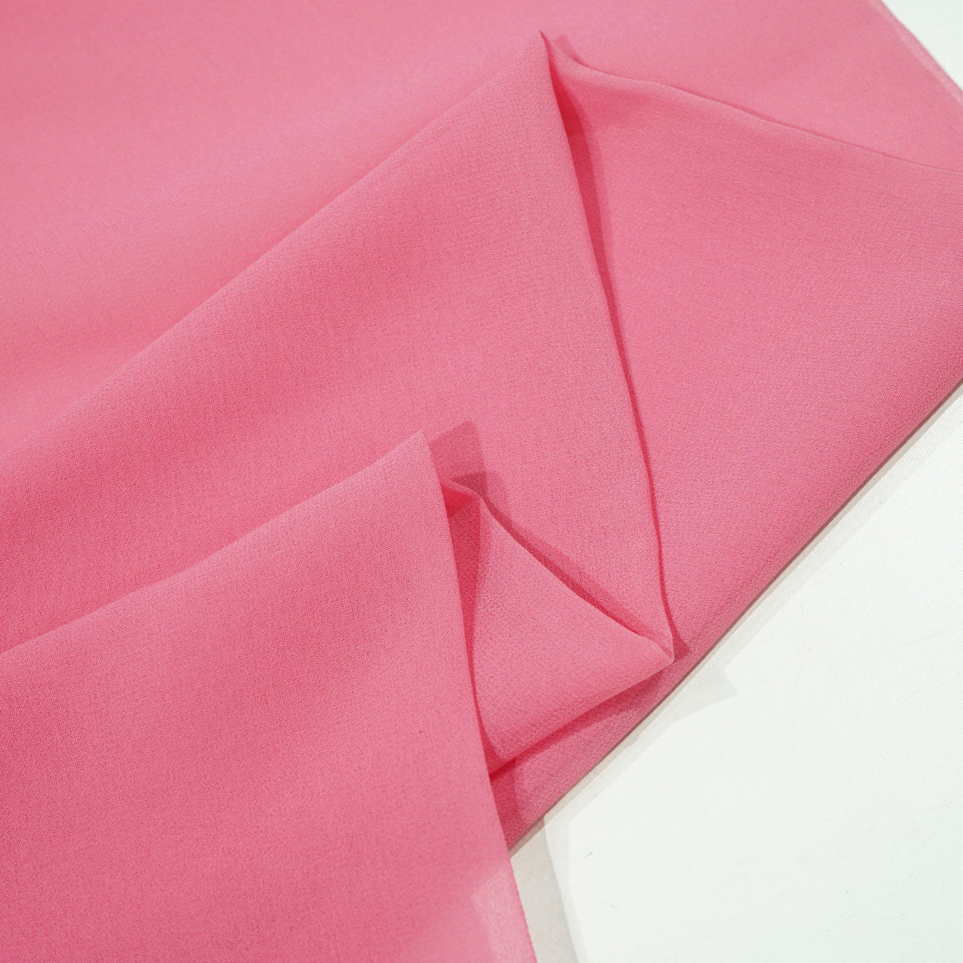 Bright Pink Solid Georgette VF-16568