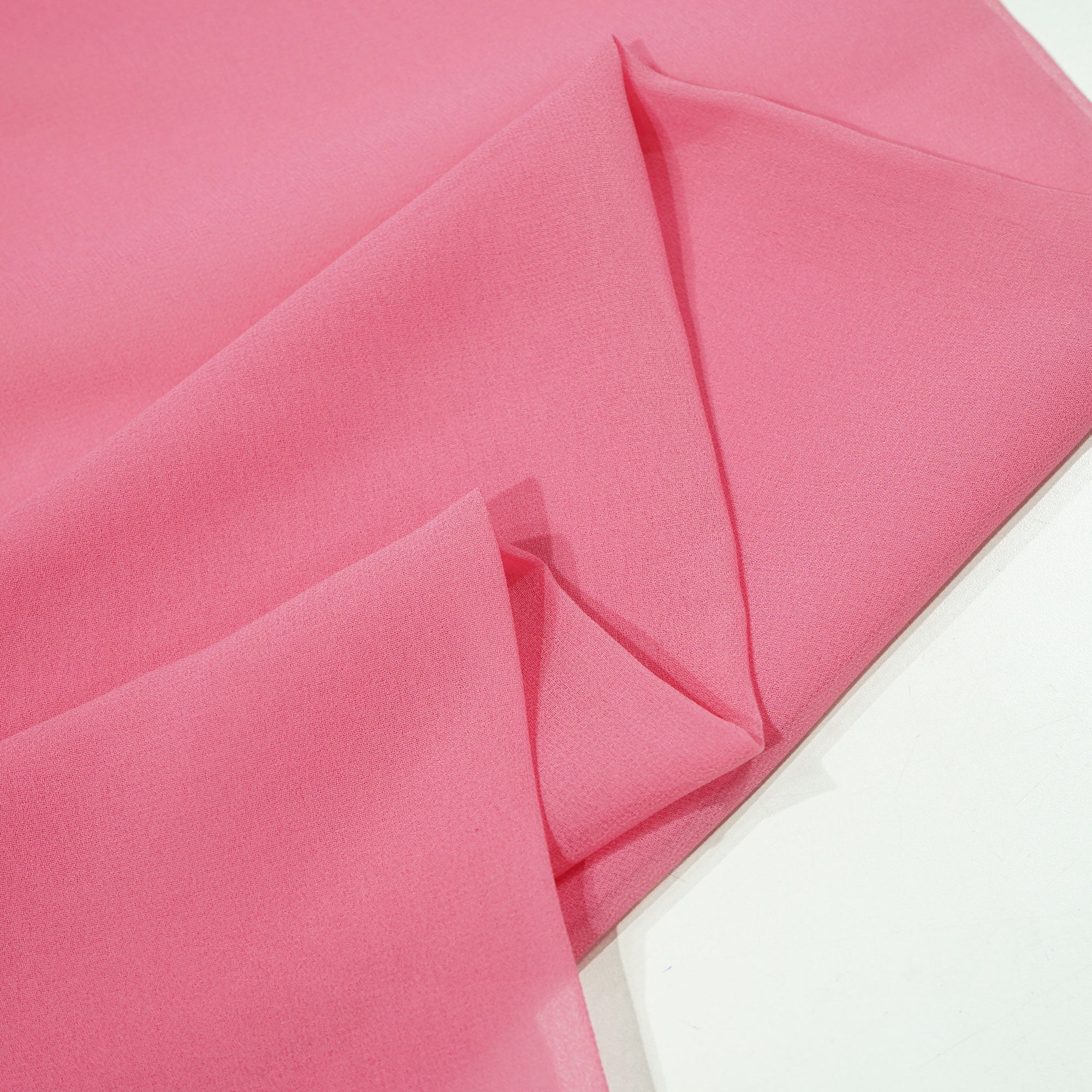 Bright Pink Solid Georgette VF-16568
