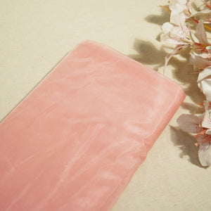 Flamingo Pink Solid Liquid Organza SE-16604