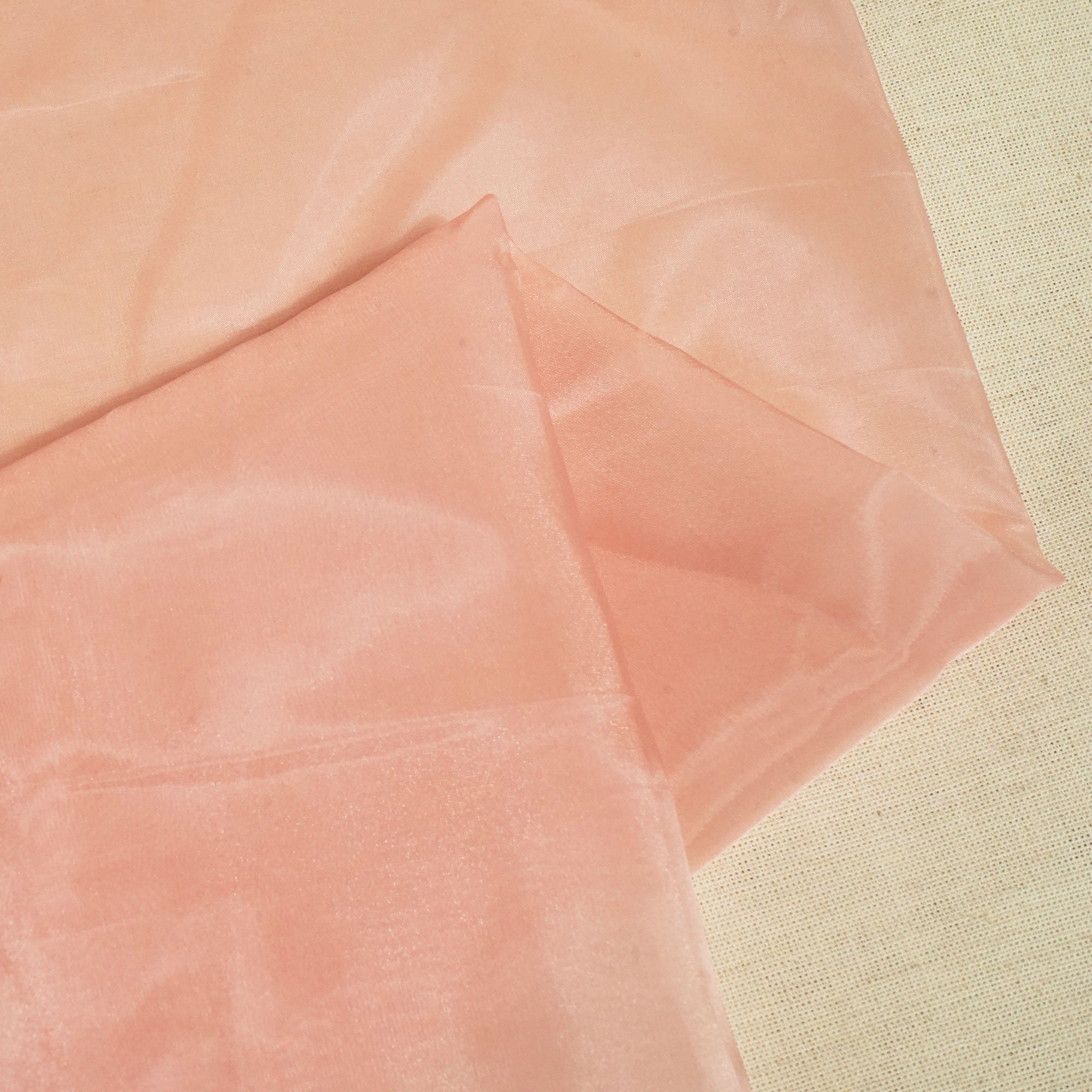 Flamingo Pink Solid Liquid Organza SE-16604