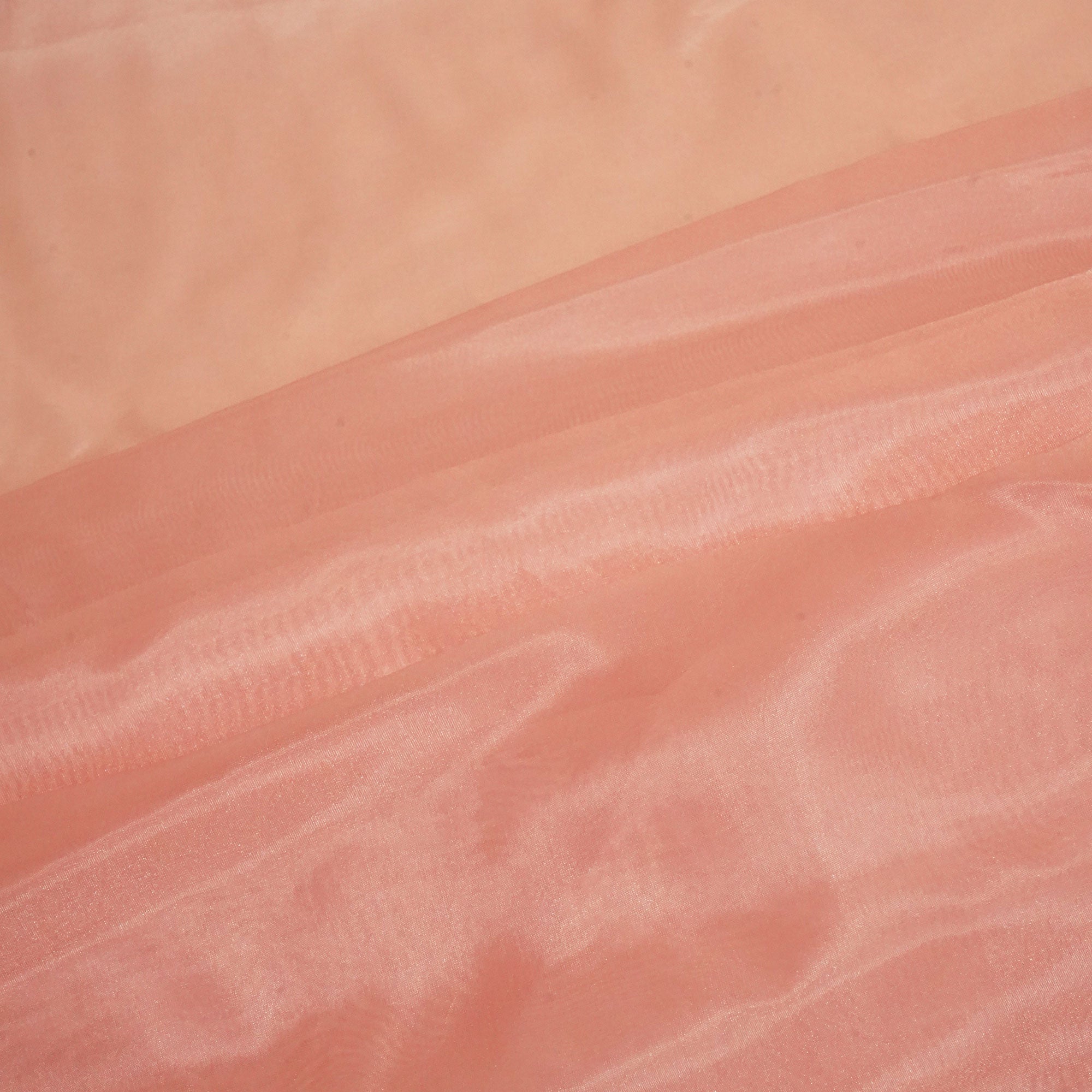 Flamingo Pink Solid Liquid Organza SE-16604