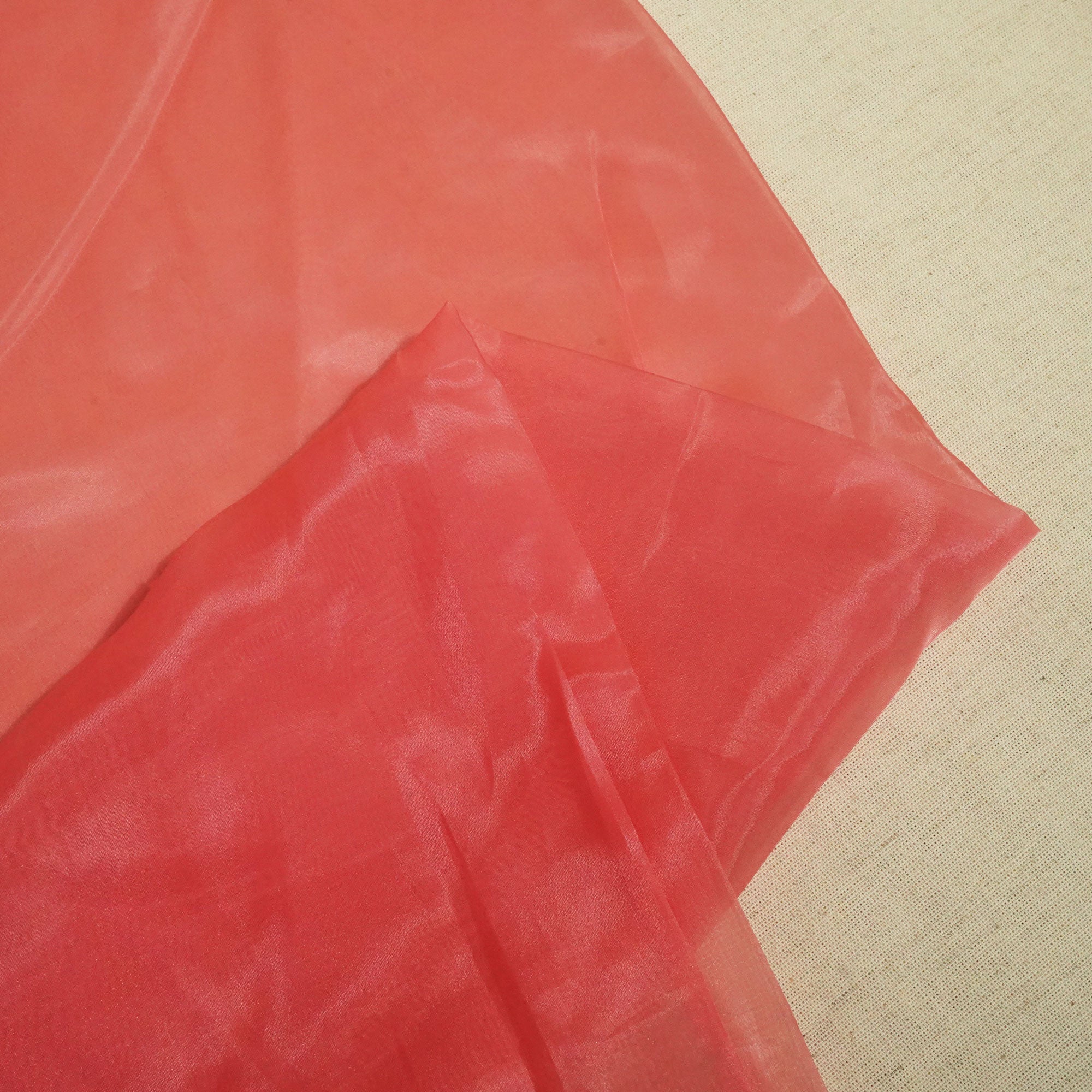 Dull Pink Solid Liquid Organza SE-16606