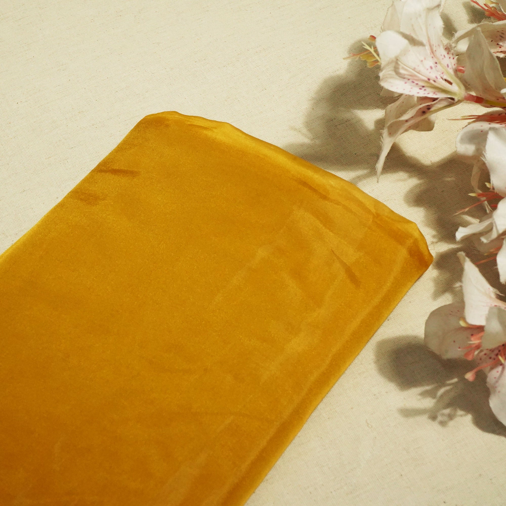 Dark Mustard Solid Liquid Organza SE-16611